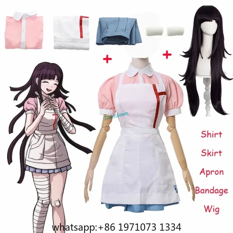 Medical Lab Uniform - Danganronpa Mikan Tsumiki Cosplay Outfit With