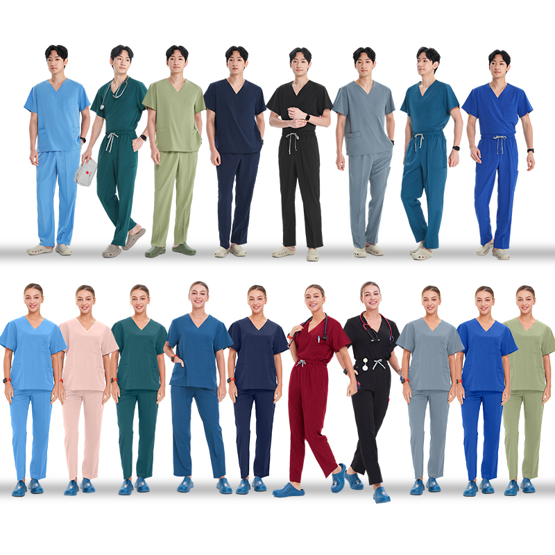 Medical Lab Uniform - Quick-Dry UNISEX Scrubs Uniform Sets Medical